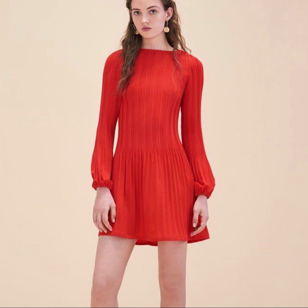 MAJE ROCKIN ROUGE DRESS Size 1 = Small